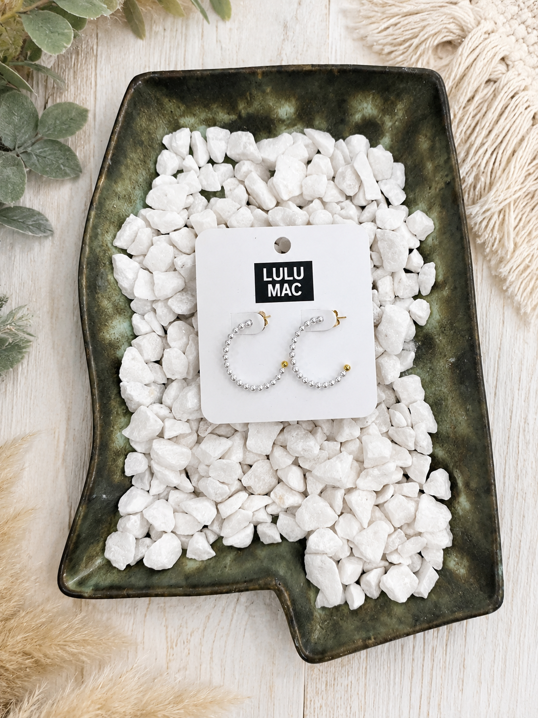 Lulu Mac Beaded Hoop Earrings