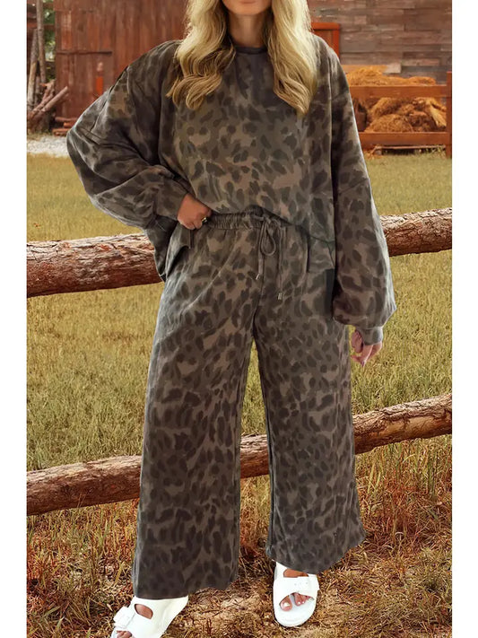 Leopard Raw Seam Set