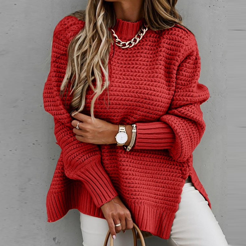 Chunky side split sweater