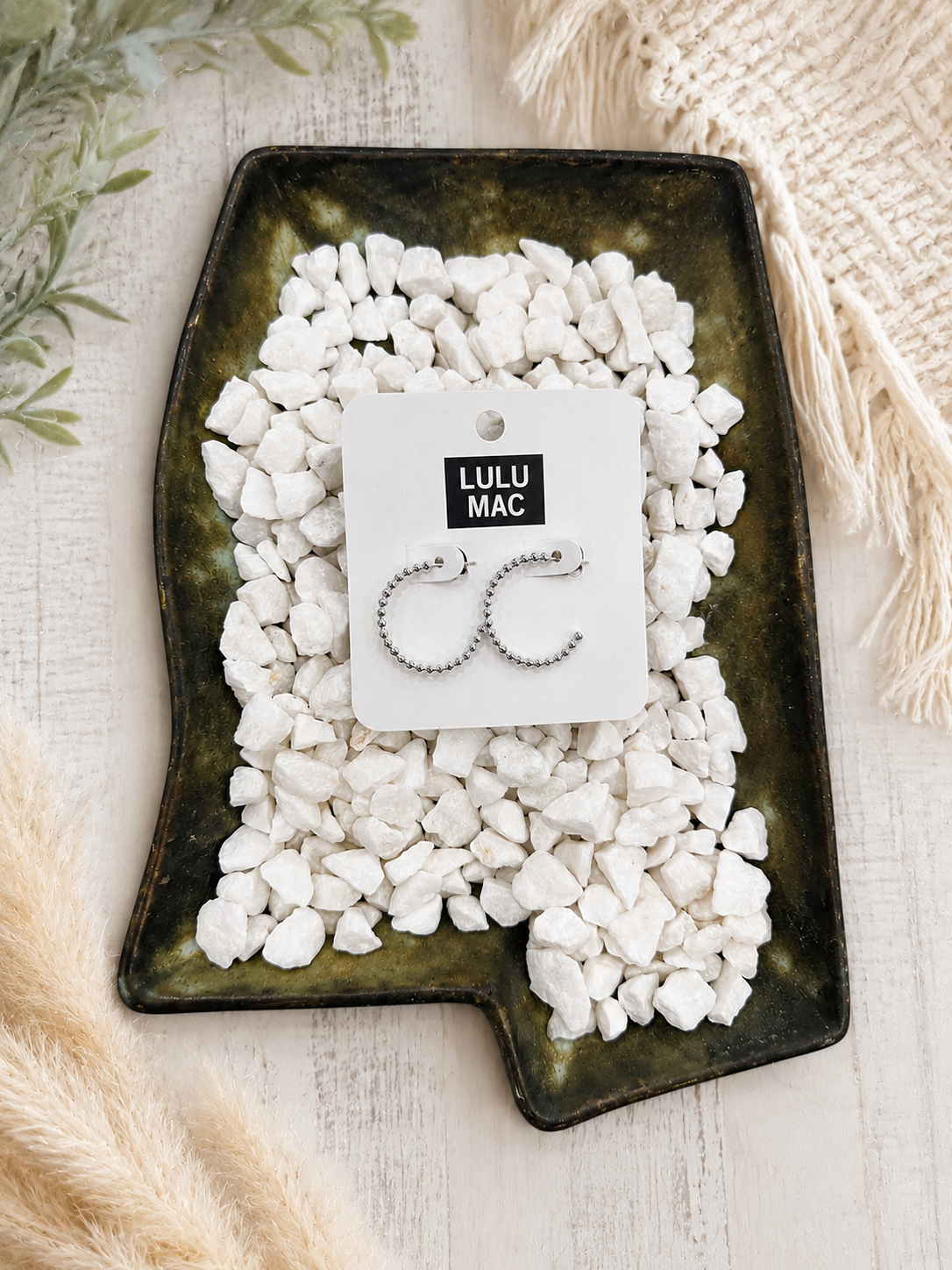 Lulu Mac Beaded Hoop Earrings