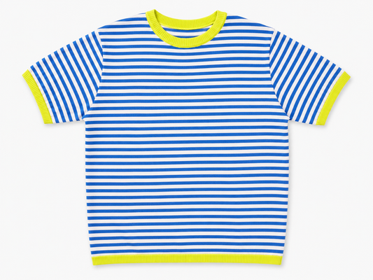 Contrast Stripe Knit Top
