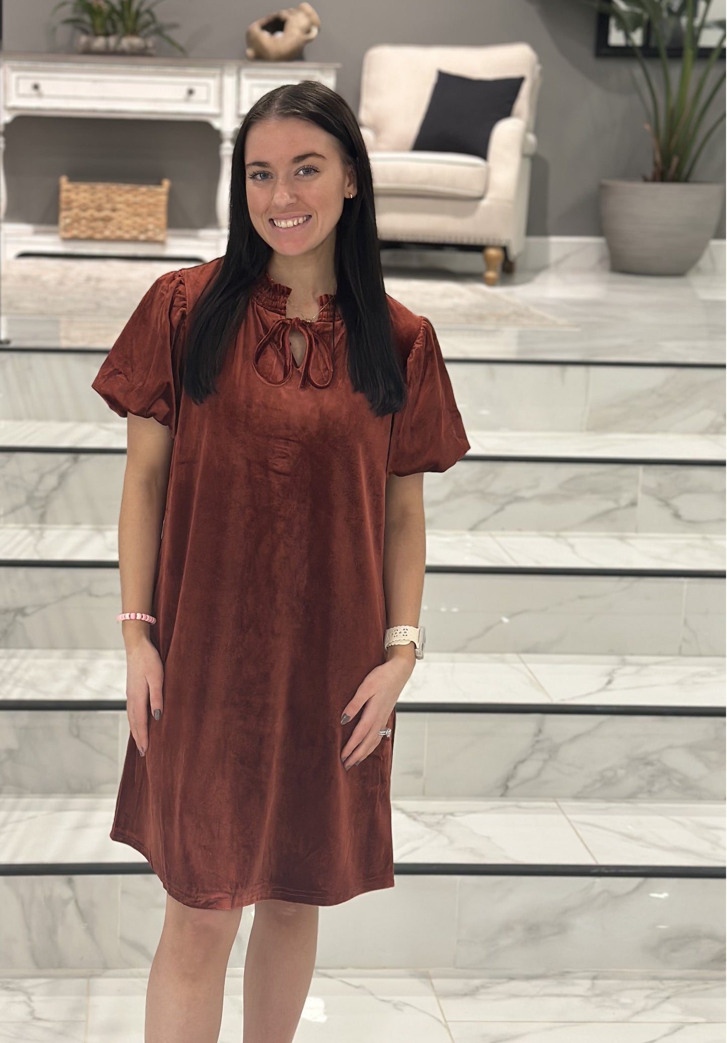 Suede Dress