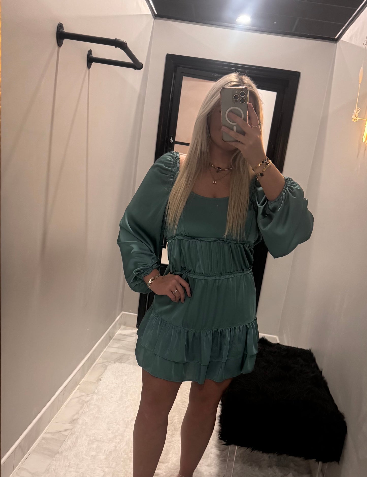Grace Ruffled Tiered Mini Dress