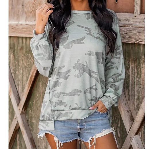 Retro Camouflage Top